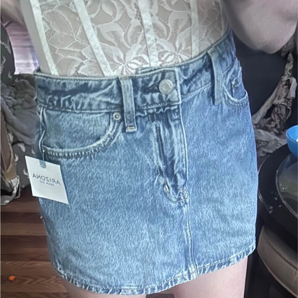 Arizona Jean Company Women's Light Blue Mini Skirt size 2